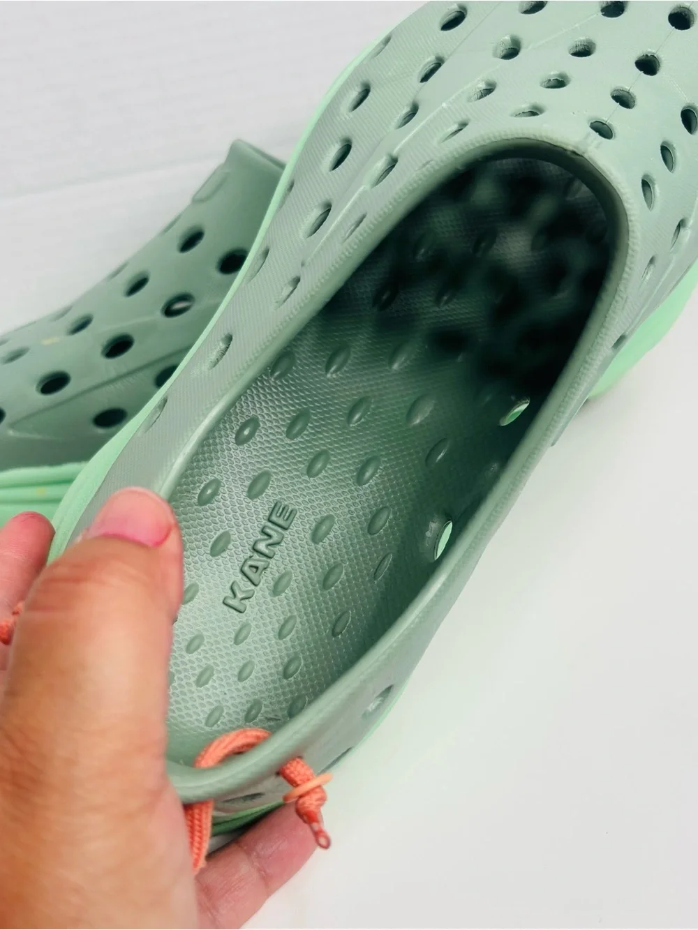 Men's Slip-On Ventilated Foam Sandals - Sage Green